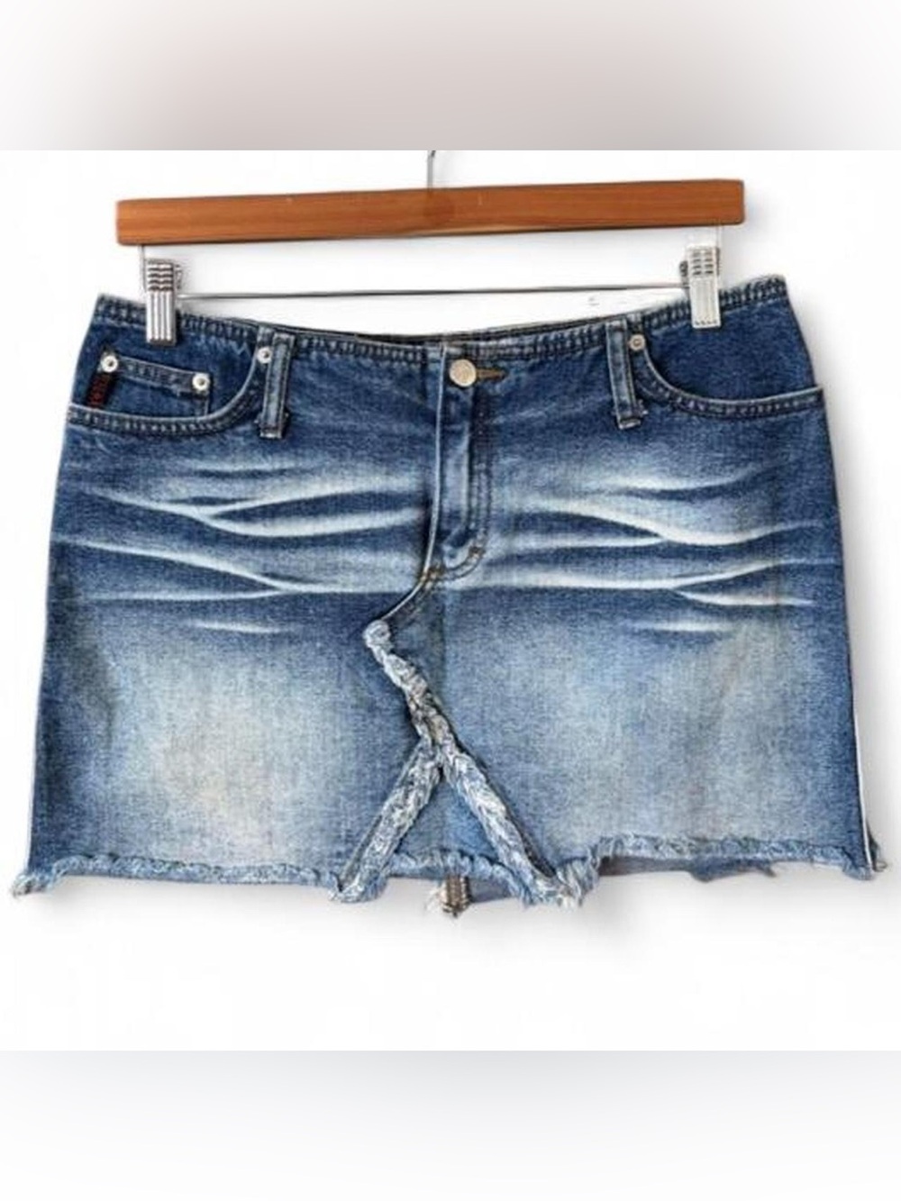 Vintage Y2K Mudd no waist jean skirt
